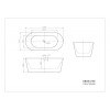 Акриловая ванна BelBagno BB306-1585 158.5x74.5 белый