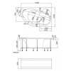 Акриловая ванна Marka One Aura 01ау1510п 150х105 белый/правая