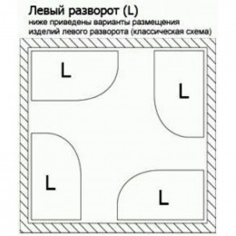 Ванна из литьевого мрамора Эстет Венеция левая, 170x80 см ФР-00001848