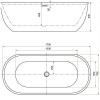 Акриловая ванна Aquanet Delight 289723 170х78 белый/черный-матовый