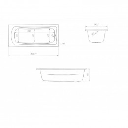 Акриловая ванна Marka One Prime 01пра1575 150x75 белый