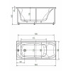 Акриловая ванна Aquatek Альфа ALF150-0000031 150х70 с экраном, с каркасом (разборный), со слив-переливом