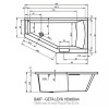 Акриловая ванна Riho Geta Plug&Play 160 BD4700500000000, 160x90 см