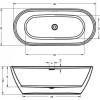 Акриловая ванна Riho Inspire FS 180 BD0200500000000, 180x80 см