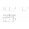 Акриловая ванна BelBagno BB404-1500-800 150х80 белый
