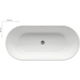 Акриловая ванна Ravak FREEDOM O 1690х800 XC00100020 отдельностоящая