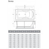 Ванна акриловая Relisan Xenia  170x75 см Гл000000981
