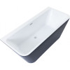 Акриловая ванна Aquanet Family Perfect 13775-MW-MB 293081 170х75 белый матовый/черный матовый