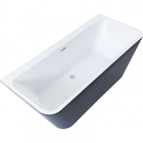 Акриловая ванна Aquanet Family Perfect 13775-MW-MB 293081 170х75 белый матовый/черный матовый