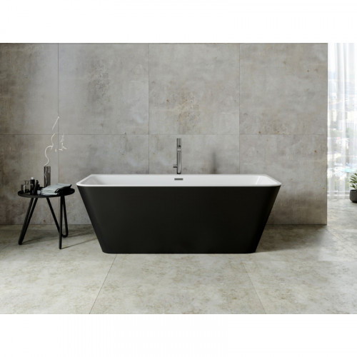 Акриловая ванна Aquanet Family Perfect 13775-MW-MB 293081 170х75 белый матовый/черный матовый