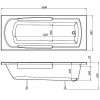 Акриловая ванна Aquanet Extra 170x70 205482 без гидромассажа