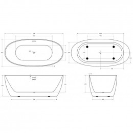 Ванна акриловая BelBagno BB414-1700-800 170х80