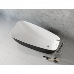 Акриловая ванна Aquanet Family Trend 90778-GW-MB 292984 170х78 белый/черный матовый