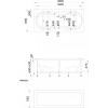 Ванна 1Marka DINAMIKA 180x80 без гидромассажа 01ди1880