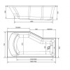 Акриловая ванна Marka One Convey 01кон1575п 150х75 белый/правая
