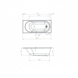 Акриловая ванна Marka One Atlas 01атл1670 160x70 белый