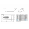 Стальная ванна BLB Universal HG B60H 160x70