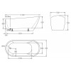 Акриловая ванна BelBagno BB62-1700-W0 170х72 без перелива белый