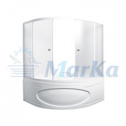 Ванна акриловая 1MarKa LUXE, угловая, 155x155 см 01лю1515