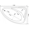 Акриловая ванна Bas Милан В 00062 169.5x109.5 правый белый