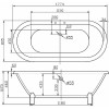 Акриловая ванна BelBagno BB21 177х80 белый