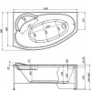 Акриловая ванна Aquanet Jersey 170x90 правая 205329 без гидромассажа