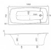 Ванна из литьевого мрамора Marmo Bagno Элза MB-Э180-75 180х75