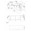 Ванна Marka One GRACIA R 150x94 без гидромассажа 01гр1590п