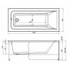 Акриловая ванна Aquanet Bright 155x70 239666