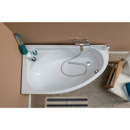 Акриловая ванна Aquanet Grace Mia 246817 L 140х80 с каркасом без панелей белый