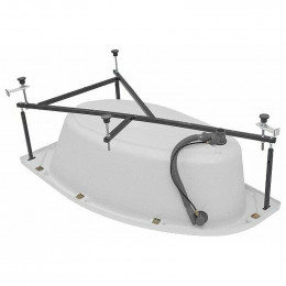 Акриловая ванна Aquanet Grace Mia 246817 L 140х80 с каркасом без панелей белый