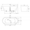 Акриловая ванна BelBagno BB61-1700 170х75 белый