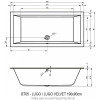 Акриловая ванна Riho Lugo Plug&Play 190 BD6900500000000, 190x90 см