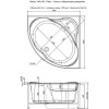 Акриловая ванна Aquanet Palau 140x140 205535 без гидромассажа
