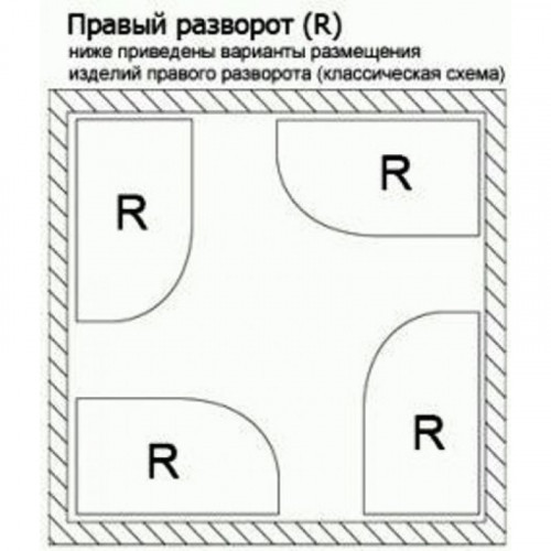 Ванна из литьевого мрамора Эстет Венеция правая 170x80 см ФР-00002045