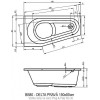 Акриловая ванна Riho Delta Plug&Play 150 BD4000500000000, 150x80 см