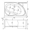 Акриловая ванна Aquanet Graciosa 310239 150х90 левая белый