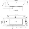 Ванна акриловая Ravak Formy 01 Slim C691300000 170x75 белый
