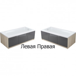 Акриловая ванна Cersanit Smart 170X80 правая 63351