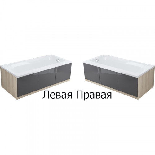 Акриловая ванна Cersanit Smart 170X80 правая 63351