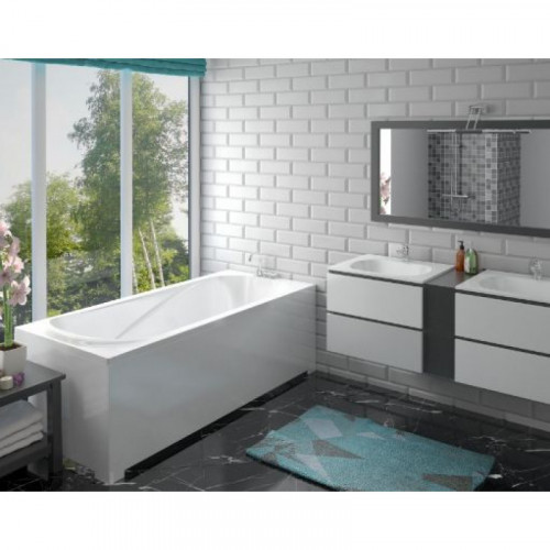 Ванна из литьевого мрамора Эстет Альфа  170x75 см