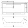 Ванна акриловая Cerutti SPA Lugano CT9344 170x75 белый