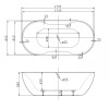 Акриловая ванна BelBagno BB28 179.5x85.5 белый
