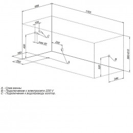 Акриловая ванна Aquanet Light 170x70 242509 без гидромассажа