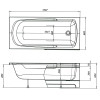 Акриловая ванна Aquanet Extra 150x70 208672