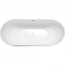 Ванна акриловая Grossman Classic GR-2502MB 160х80 черный матовый